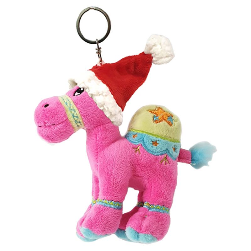 Fay Lawson - Supersoft Cuddly Camel Keyring - Dark Pink