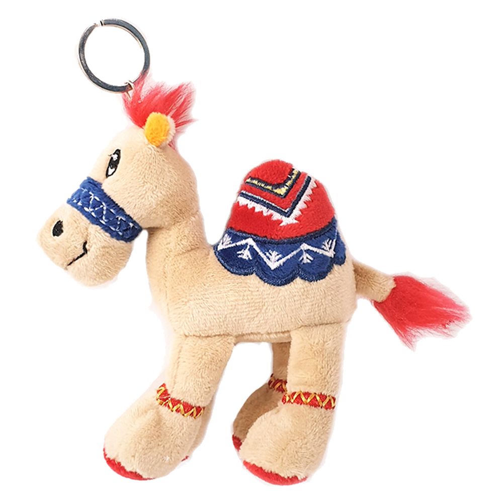 Fay Lawson - Camel Plush Toy With Keychain 12cm - Beige