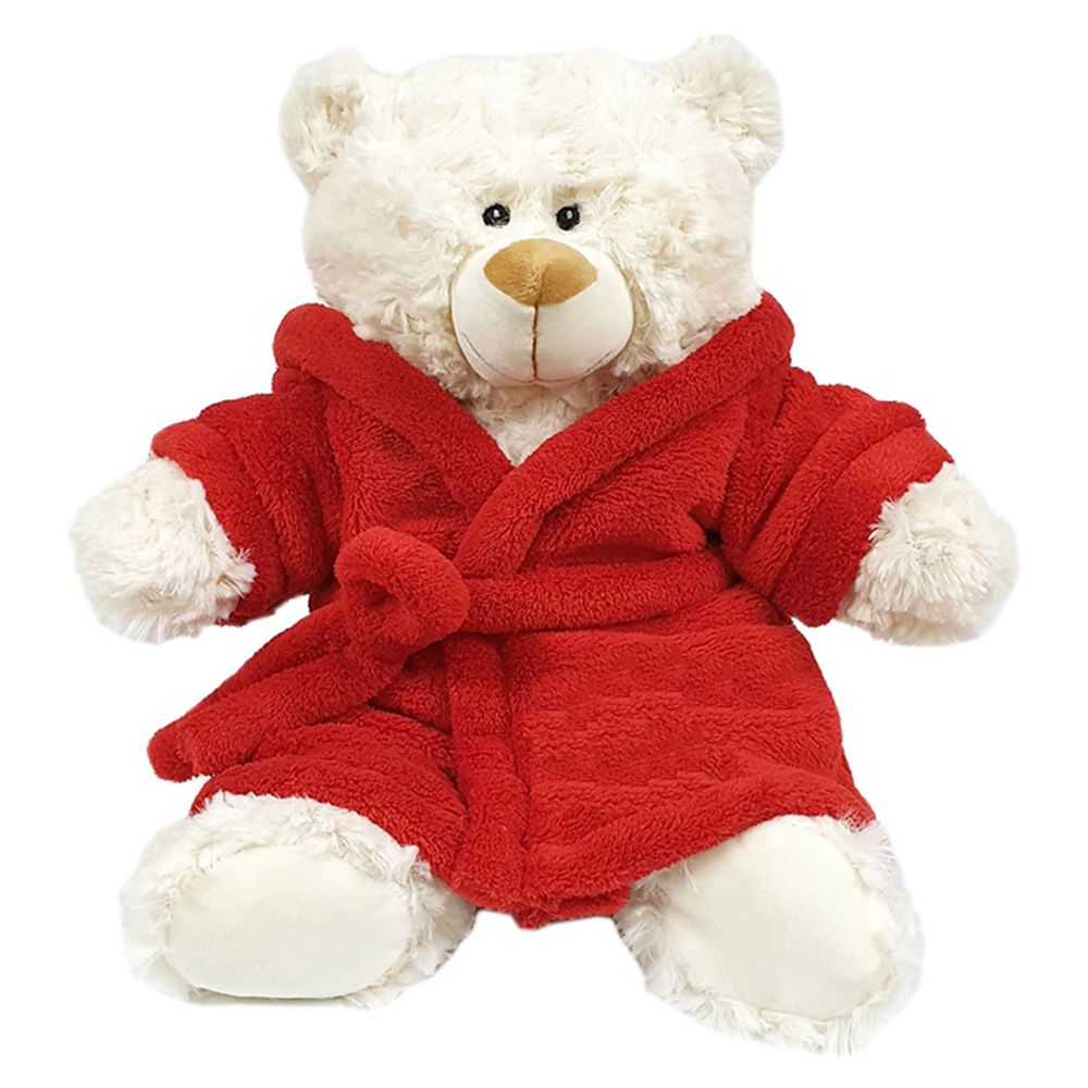 Fay Lawson - Teddy Bear With Red Bathrobe 38cm