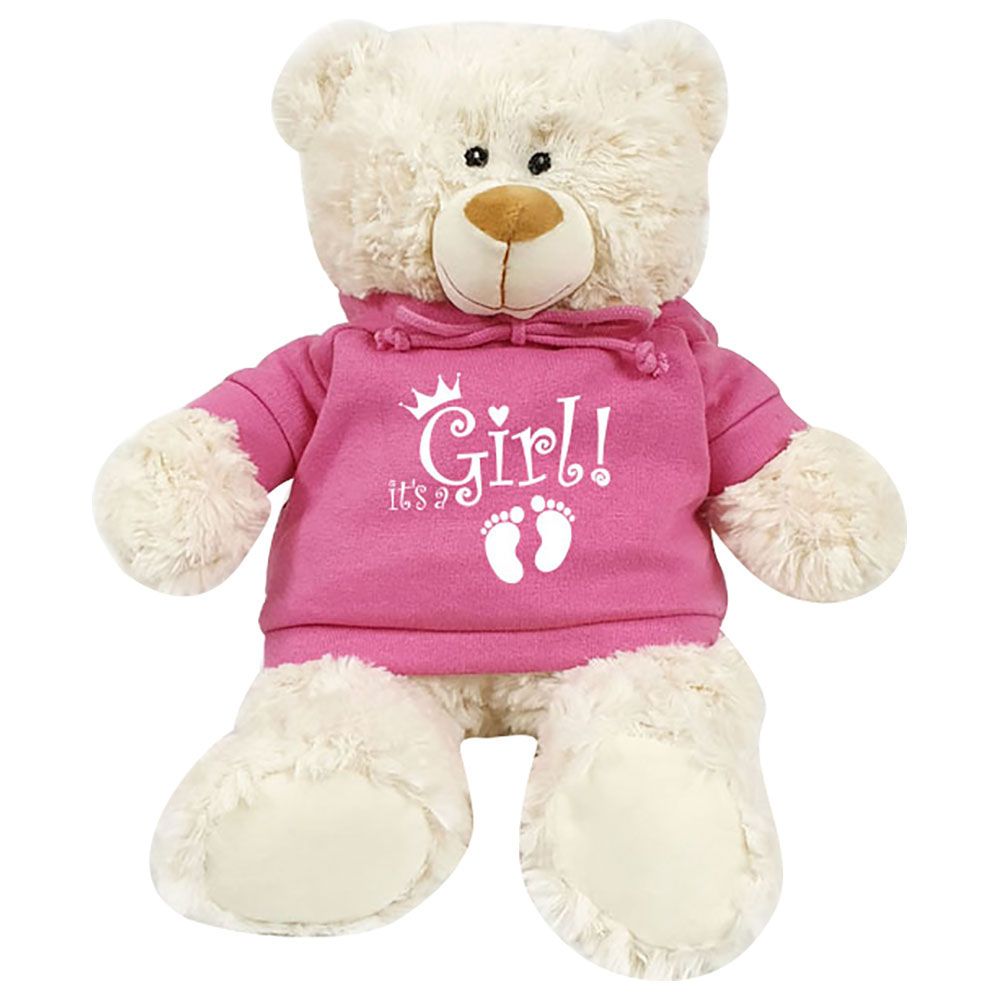 Fay Lawson - Supersoft, Cuddly Cream Bear - It's A Girl!