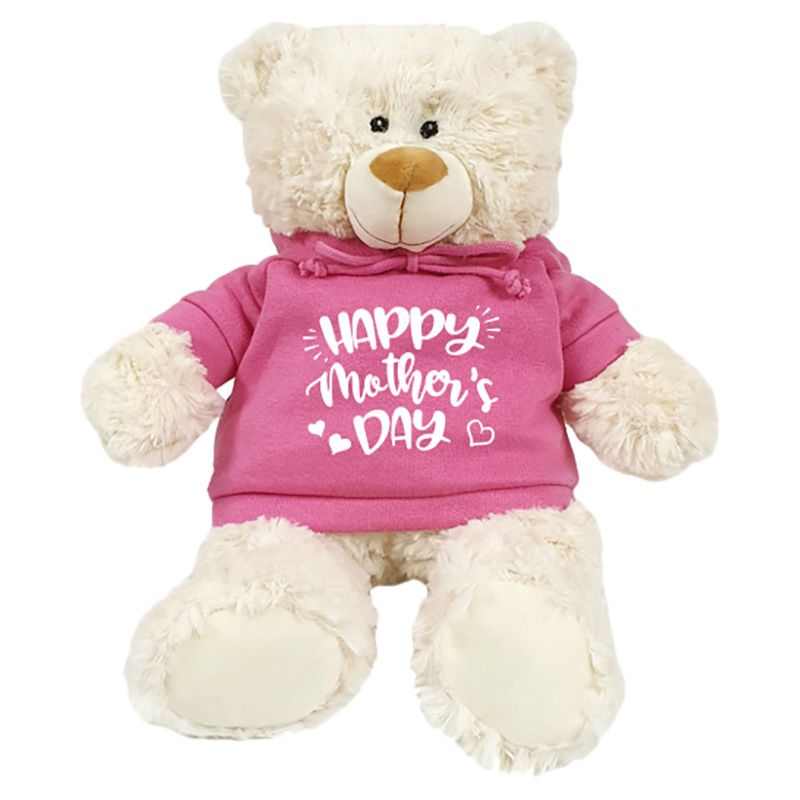 Fay Lawson - Cream Bear W/ Pink Hoodie Happy Mother's Day 38cm