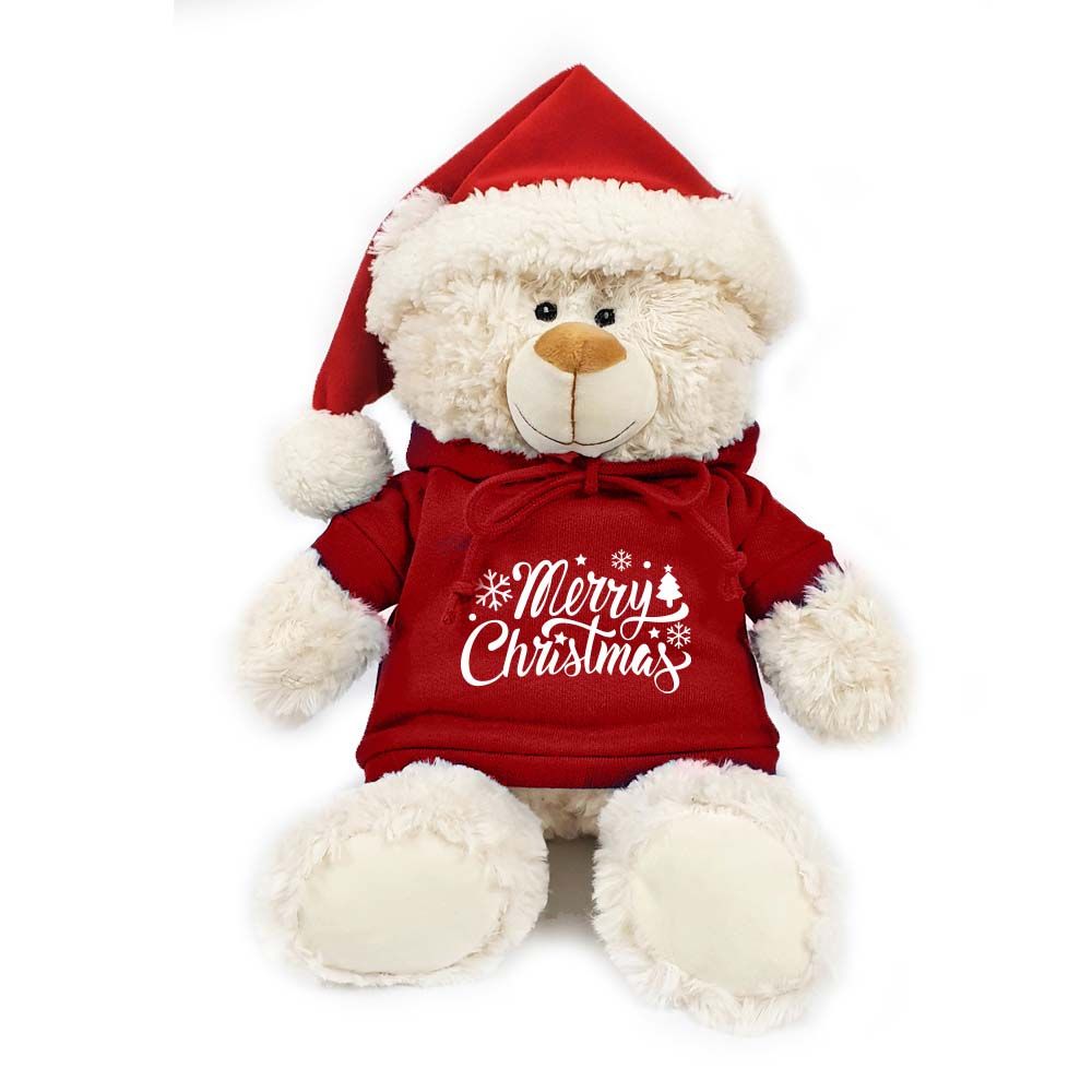 Fay Lawson - Teddy Bear With Santa Hat - 38cm