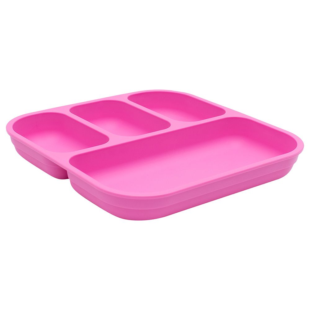 Bobo & Boo - Plant-Based Bento-Style Divided Plates - Pink