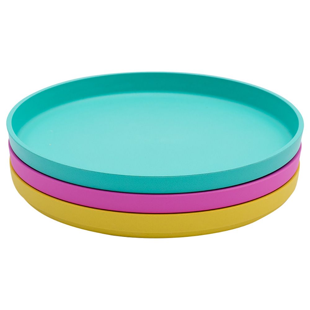 Bobo & Boo - Plant-Based Plates - 3pcs - Tropical - 19cm