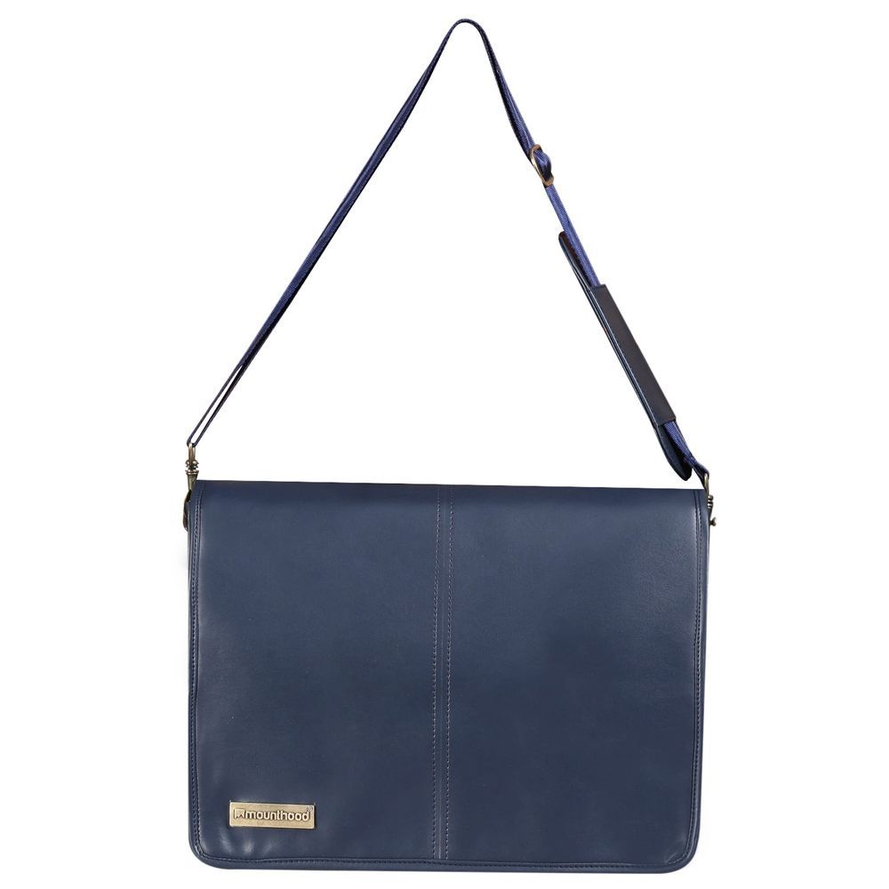 Mounthood - 15-inch Juno Laptop Messenger Bag - Navy Blue