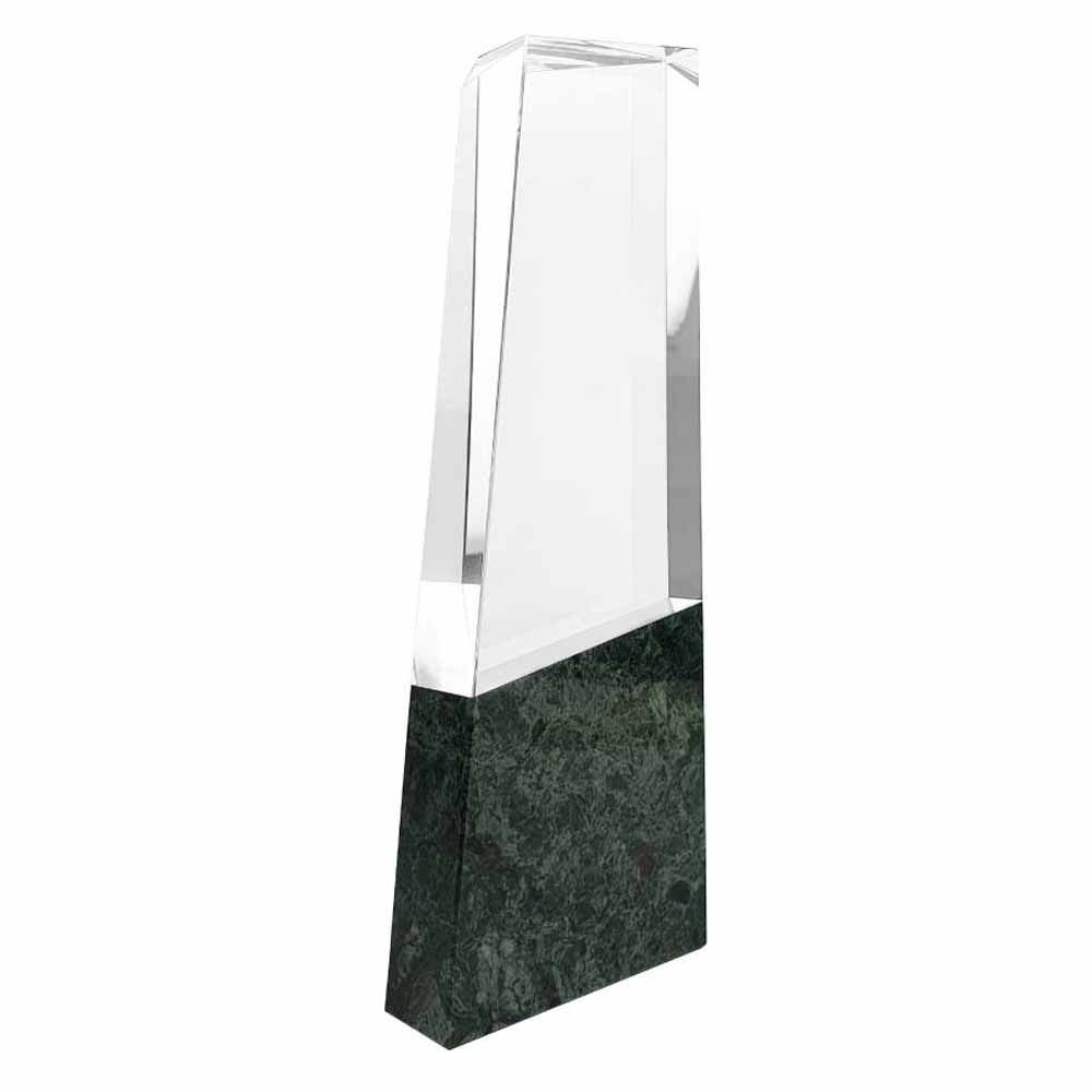 Byft - Crystal And Marble Award - Transparent & Green