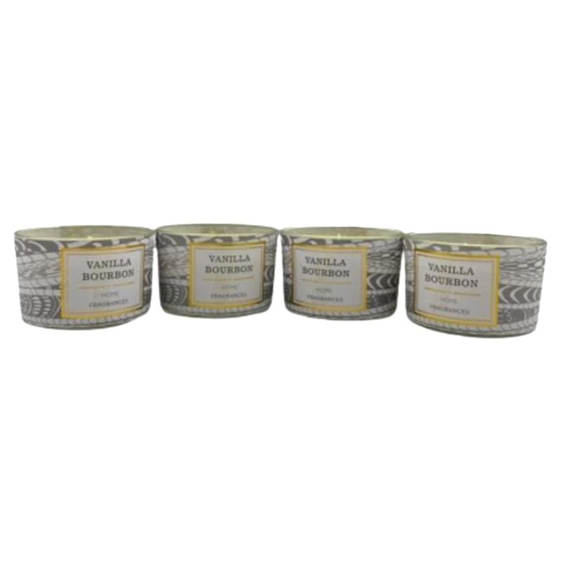 BYFT - Relaxation Candles - Vanilla Bourbon - 100g - Pack of 4