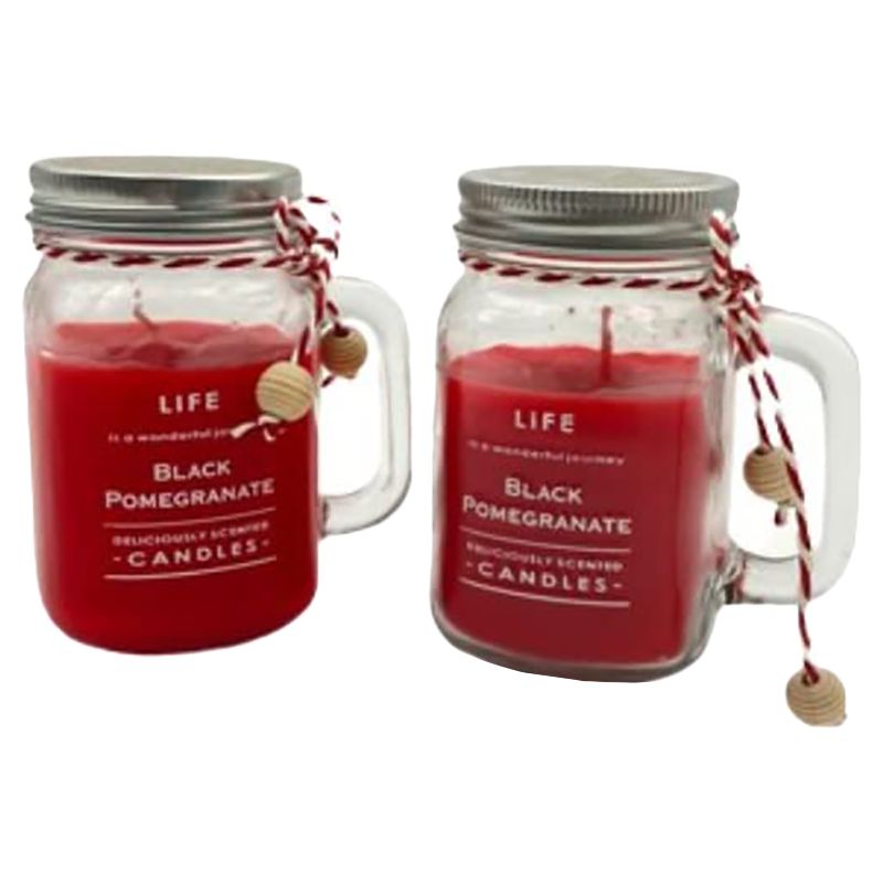 BYFT - Jar Candles - Black Pomegrante - 180g - Pack of 2