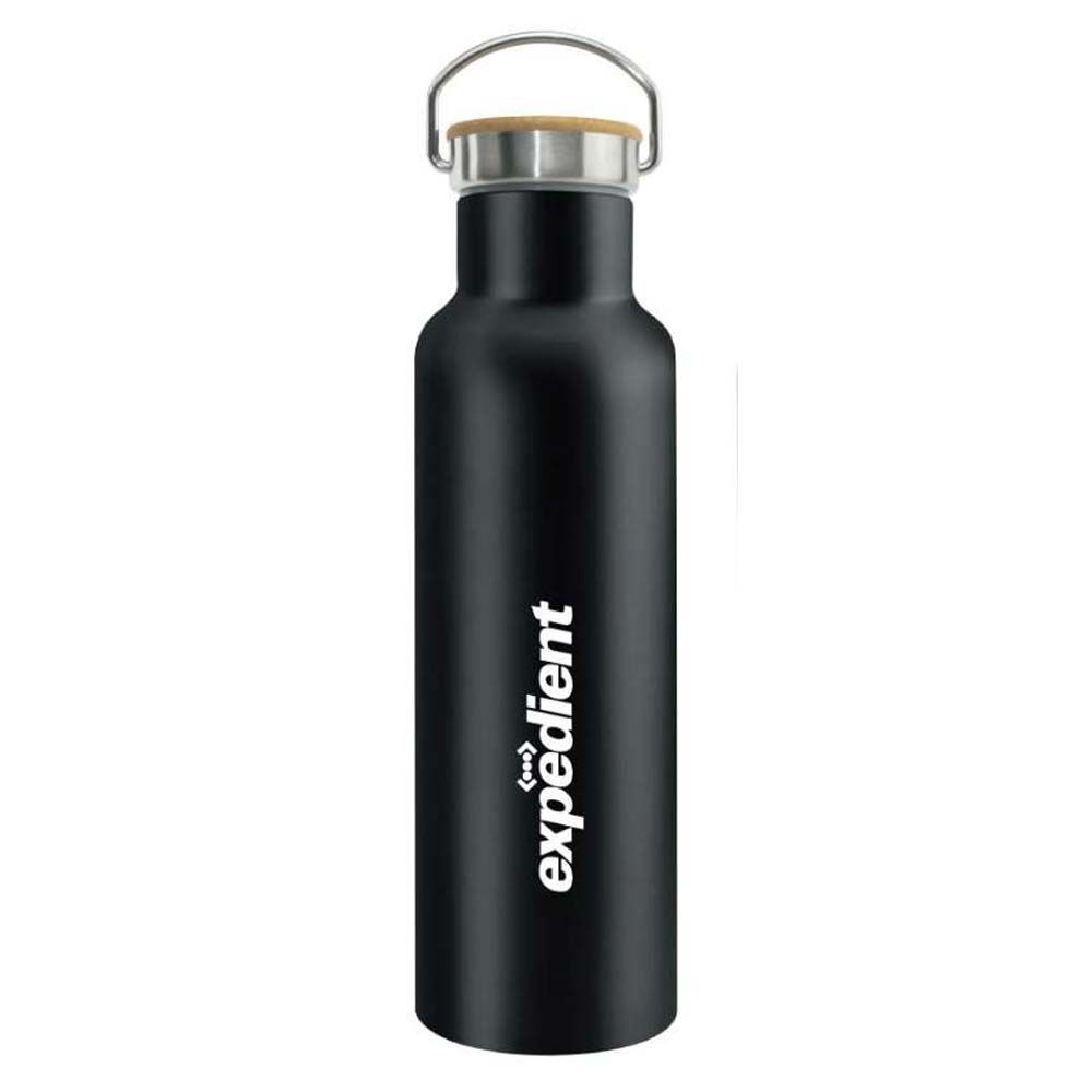 Byft - Stainless Steel Bamboo Flask - Black