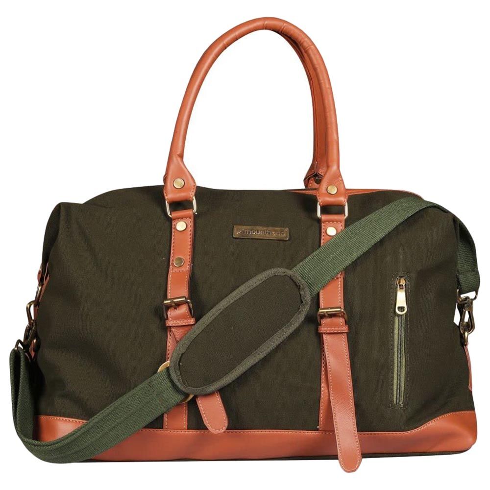 Mounthood - Duffle Bag W/ Faux Leather - Polaris Green