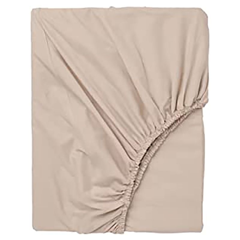 BYFT - Tulip Queen Fitted Sheet 160 x 210 + 30 cm - Beige 