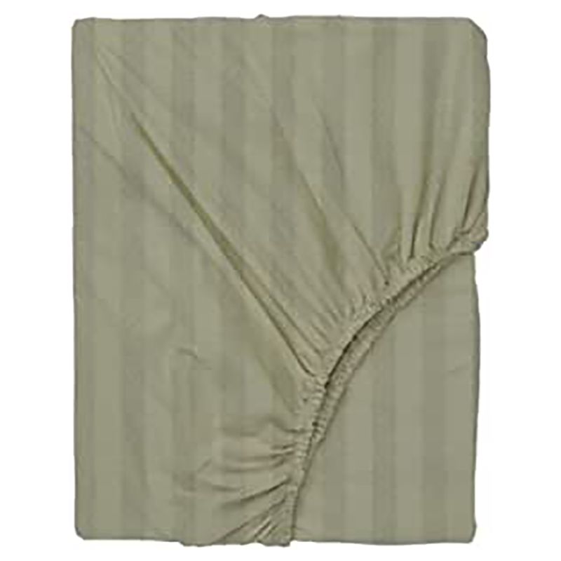 BYFT - Tulip King Satin Stripe Fitted Sheet 180 x 210 + 30 cm - Sand 