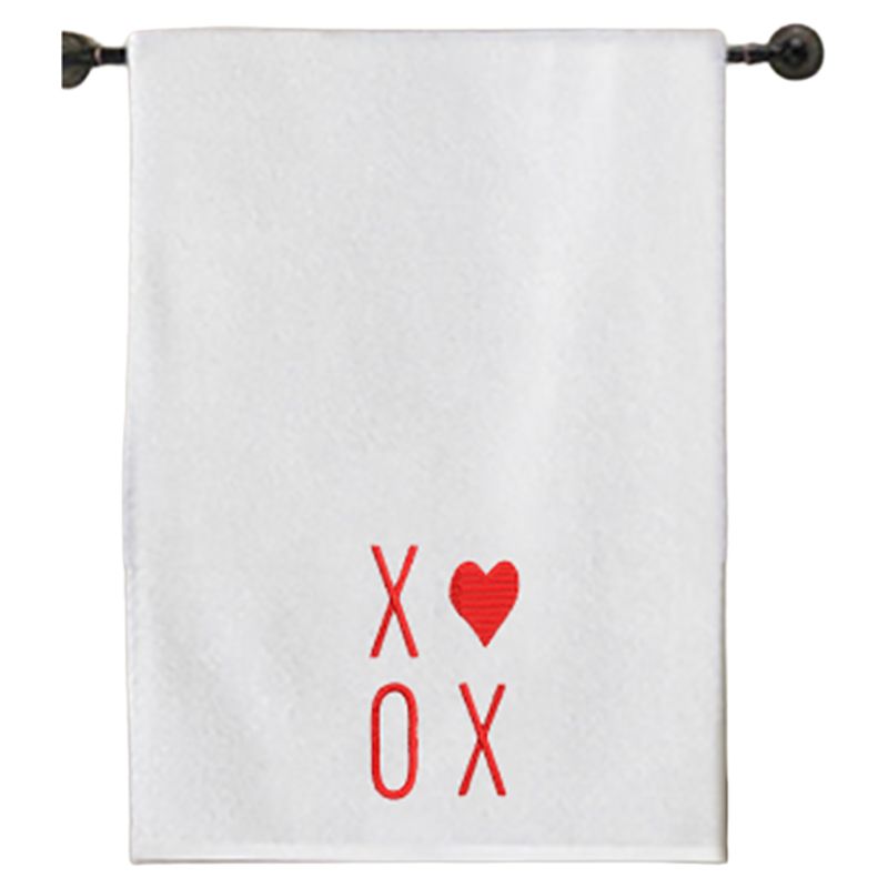 Byft - Iris Embroidered Xoxo Bath Towel