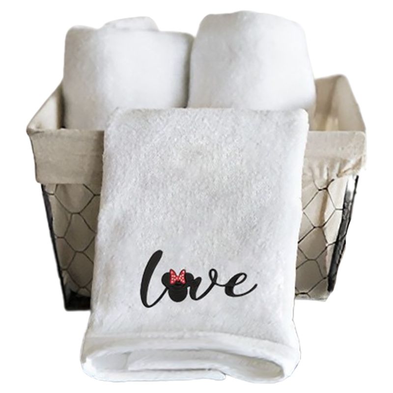 Byft - Iris Embroidered Minnie Love Hand Towel