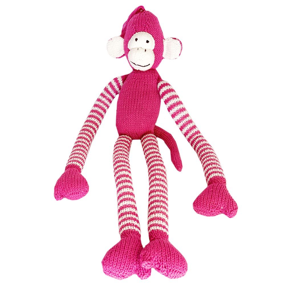 Baa Baa Black Sheep - Wibbly Wobbly Monkey - Dark Pink