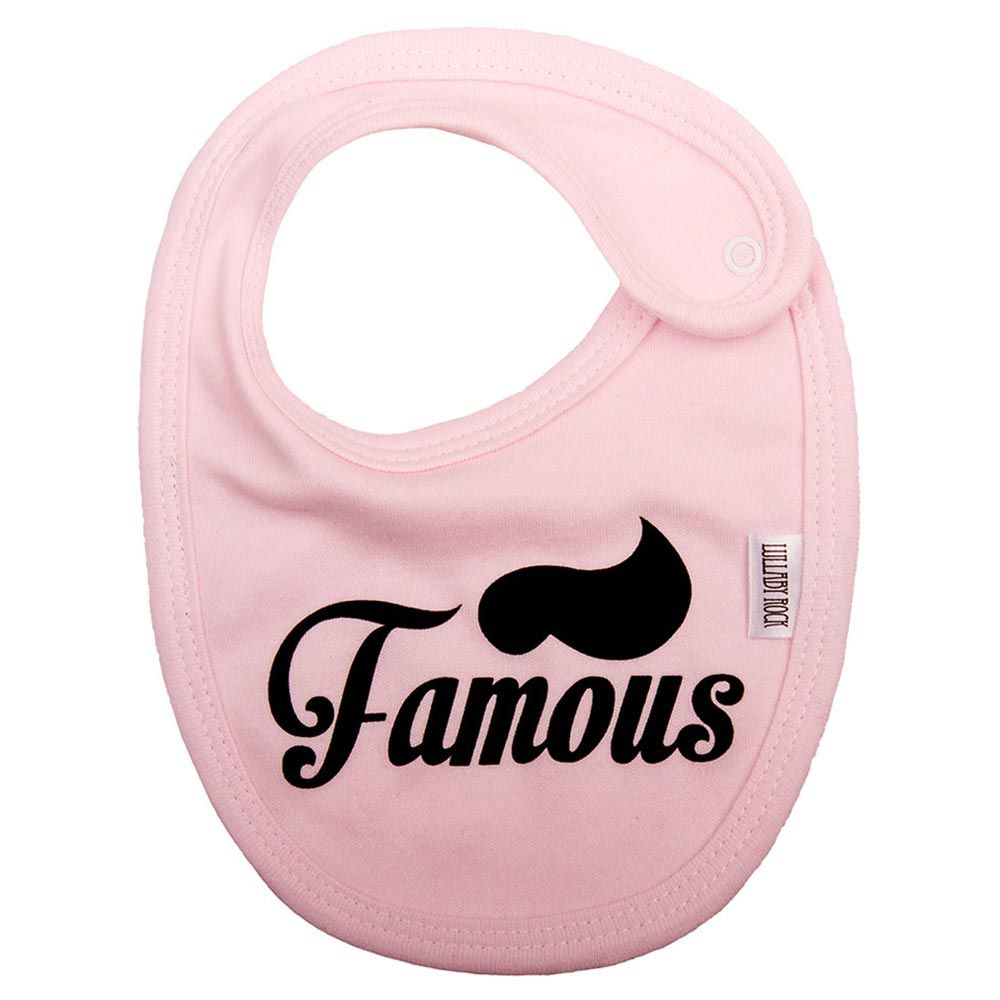 Lullaby Rock - Famous Bib - Pink