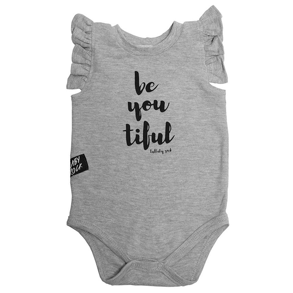 Lullaby Rock - Be You Tiful Bodysuit  - Grey