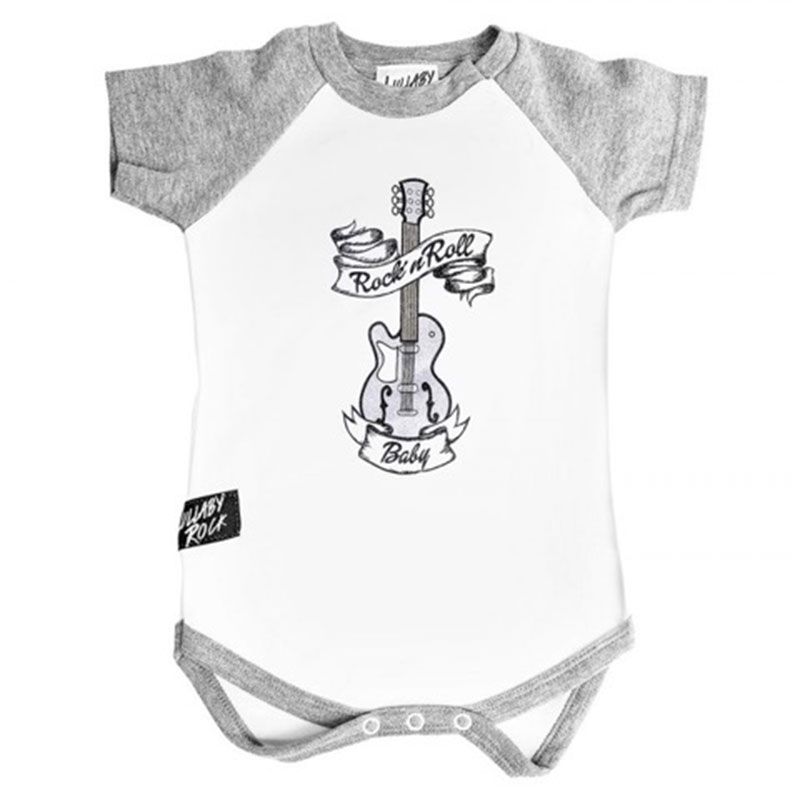 Lullaby Rock - Rock & Roll Bodysuit - Grey