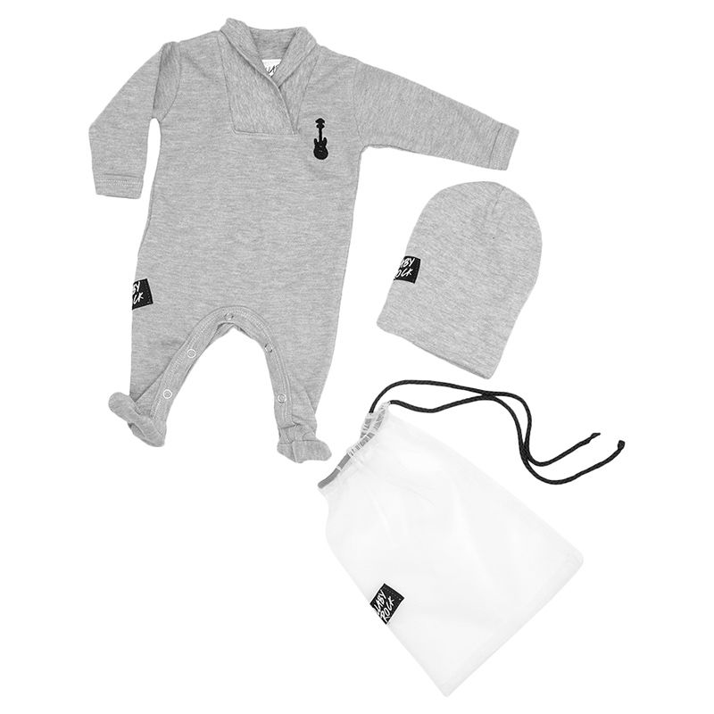 Lullaby Rock - Cross Collar Gift Set - Guitar Grey