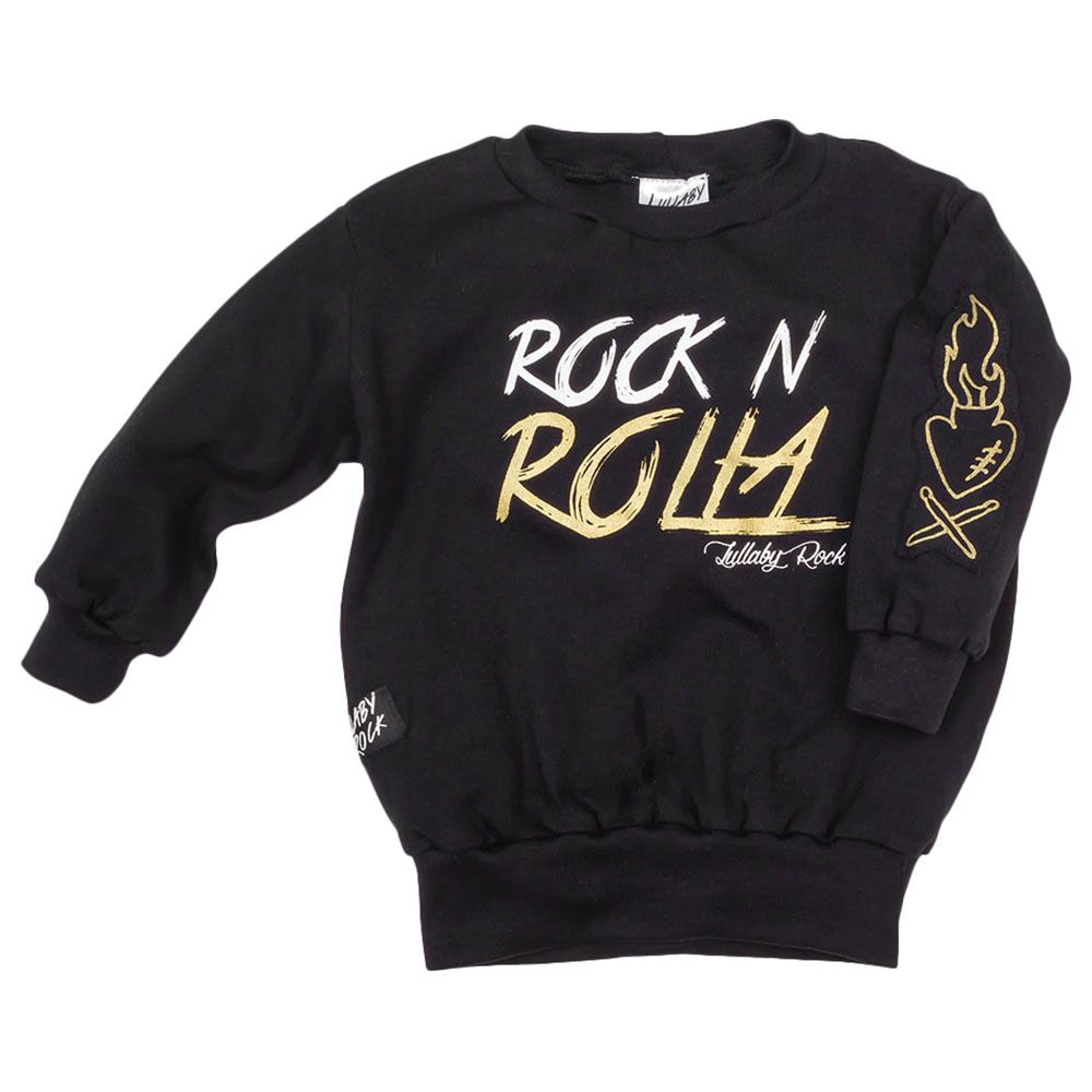 Lullaby Rock - Rock 'N Rolla Sweatshirt - Black