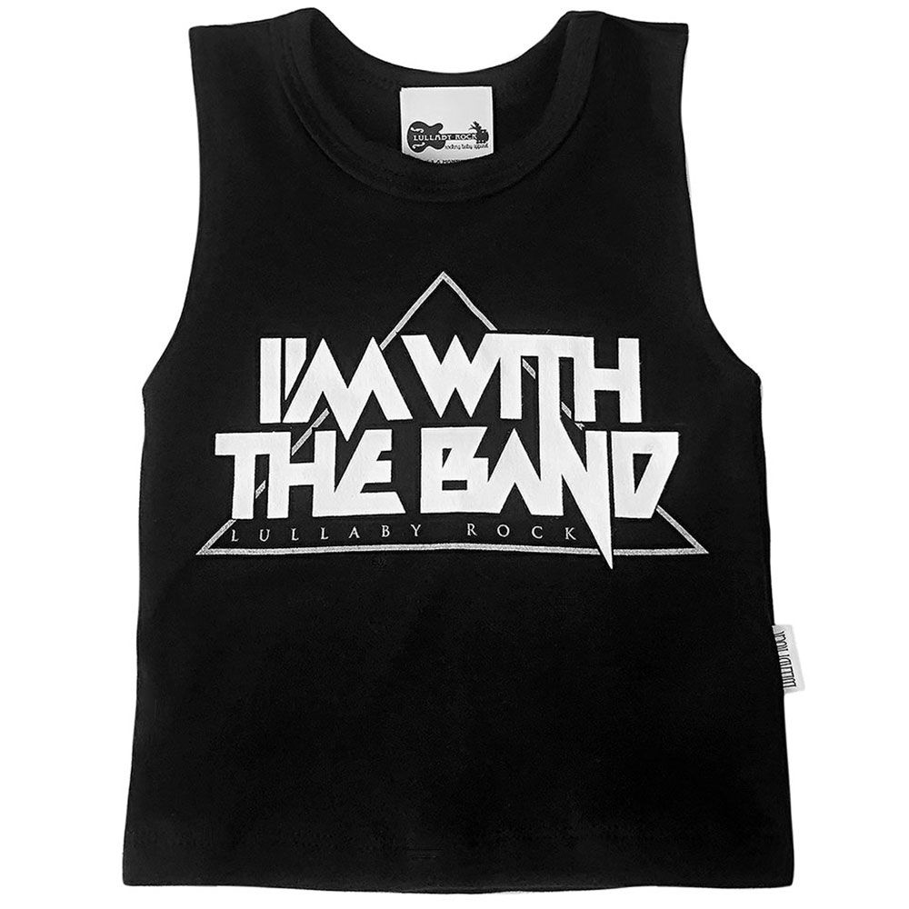 Lullaby Rock - I'm With The Band Vest - Black