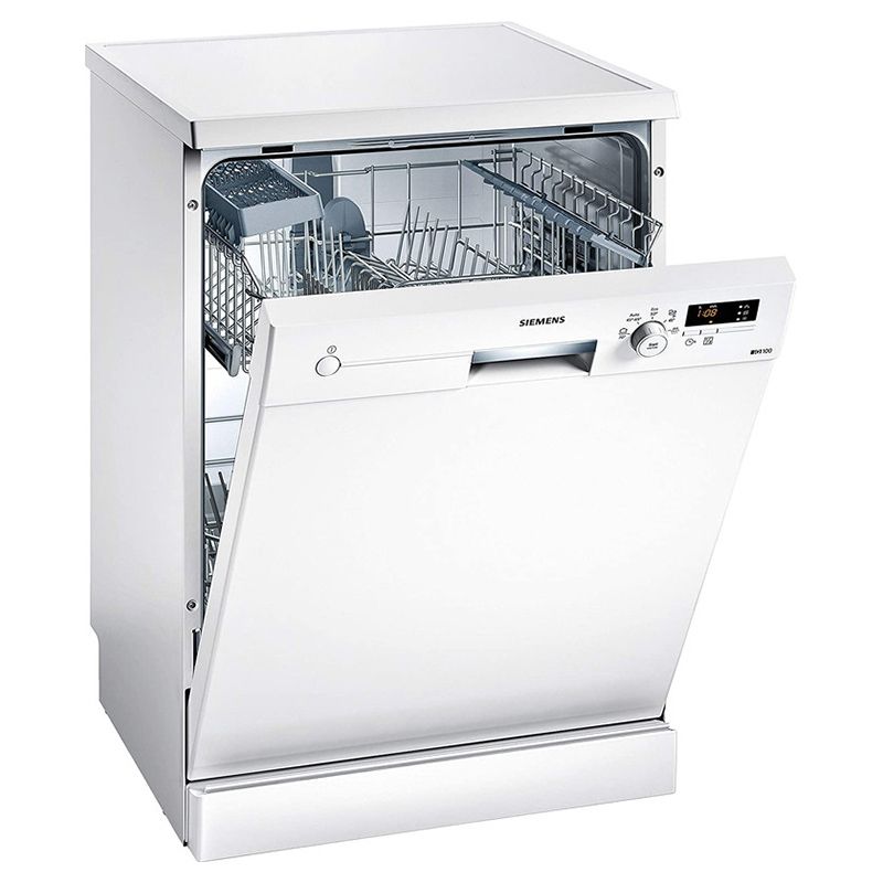 Siemens - 5 Programs 12 Place Settings Free Standing Dishwasher - White