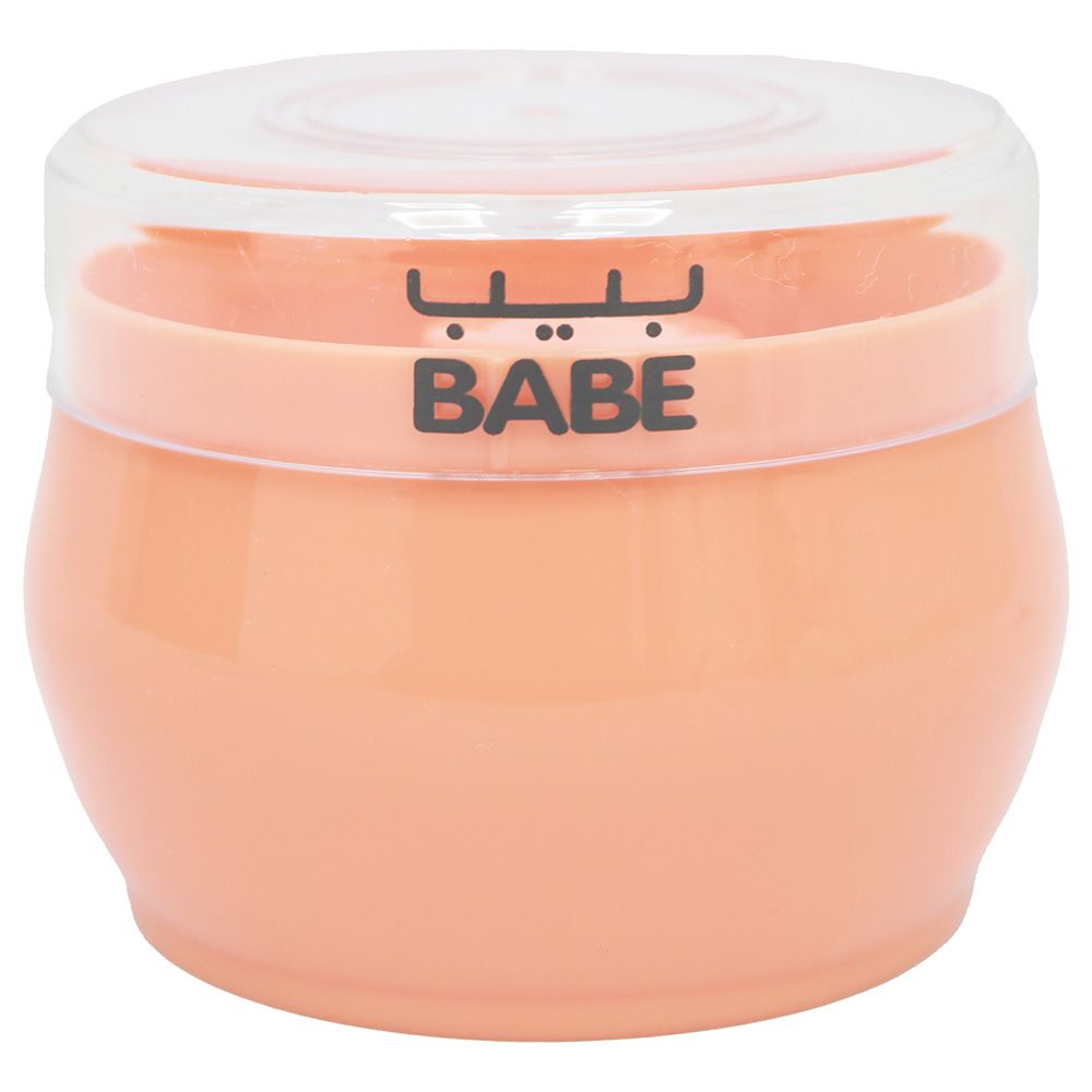 Babe - Round Powder Puff - Peach