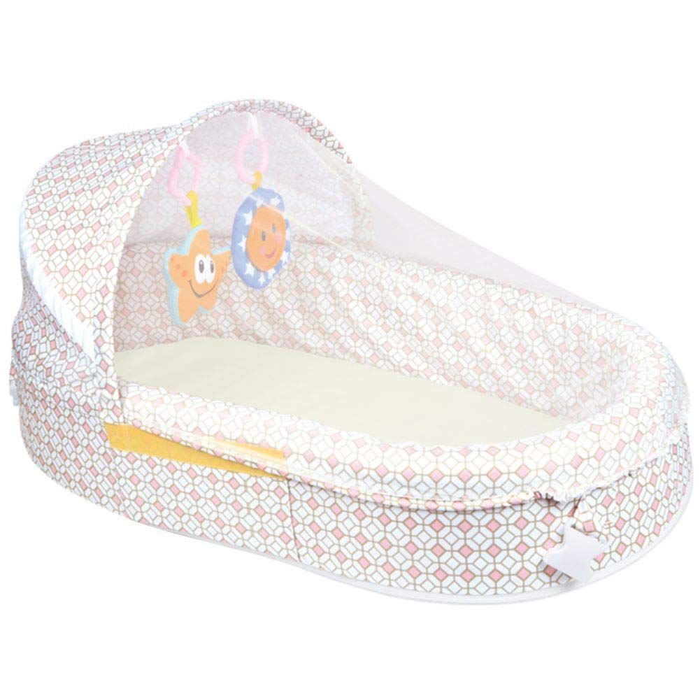 Little Angel - Baby Foldable Sleeping Bassinet Cot Carry Nest - Pink