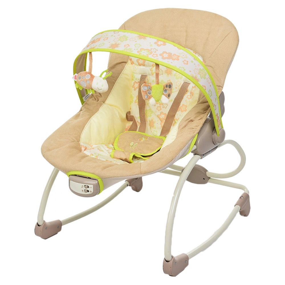 Mastela - Baby Rocker & Bouncing Chair For Newborn - Brown