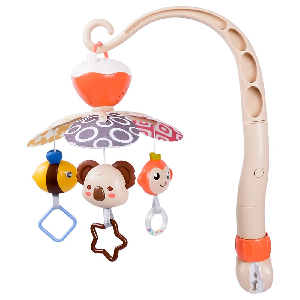 Goodway - Baby Bed Bell Hanging Toy w/ Rattles - Beige