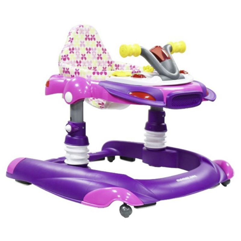 Mamalove - Baby Walker 2-in-1 With Handle - Purple