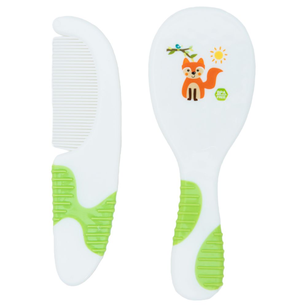 Babe - Baby Brush And Comb - Green