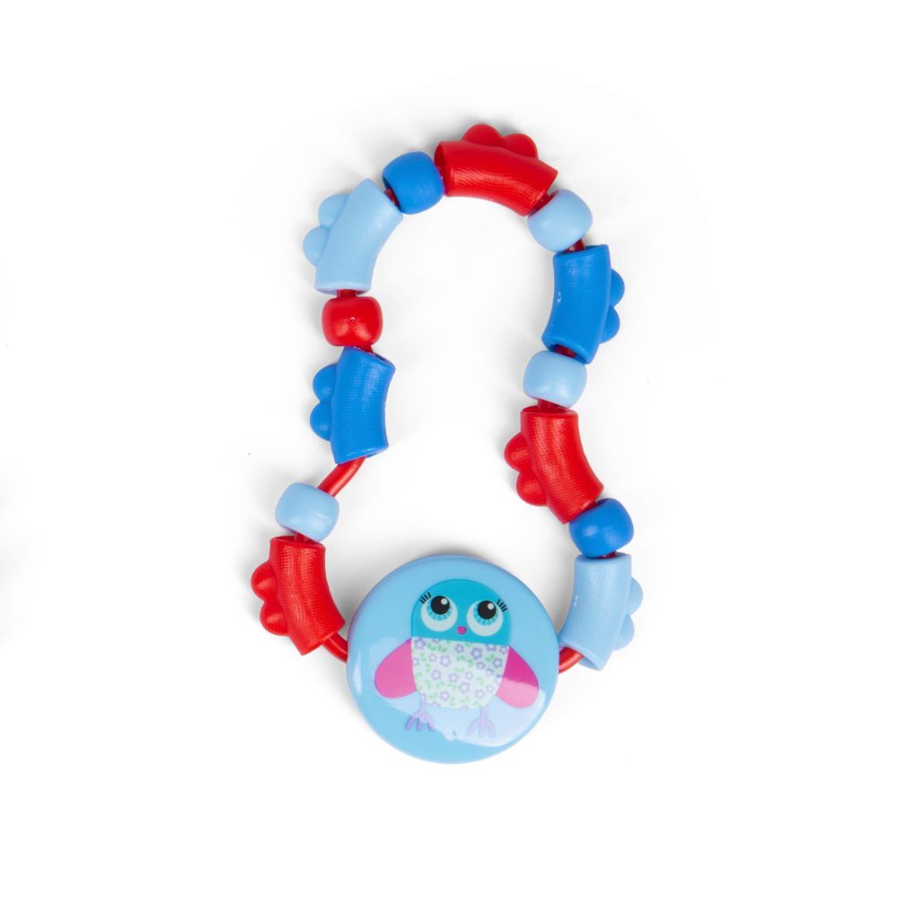 Babe - Teething Rattle For Baby 6+ Month - Blue