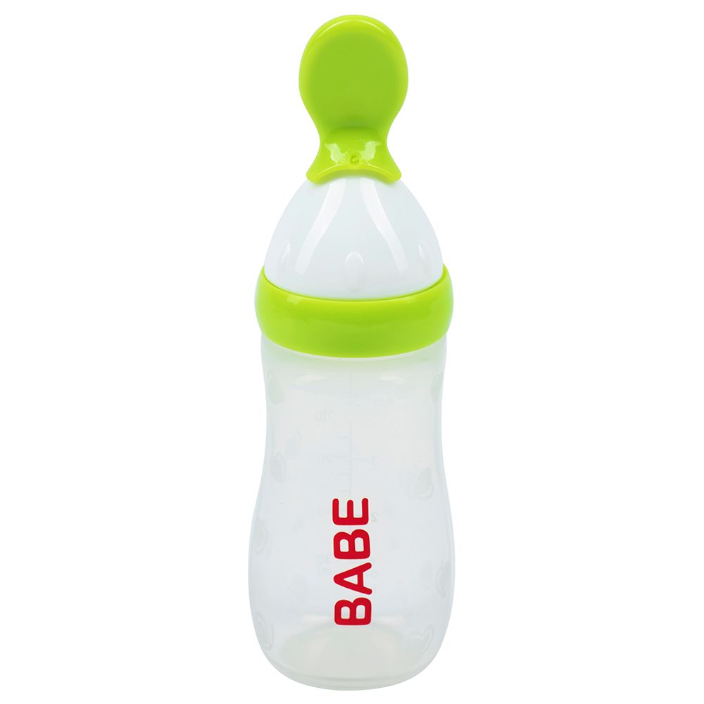 Babe - Baby Cereal Feeding Bottle 125ml - Green