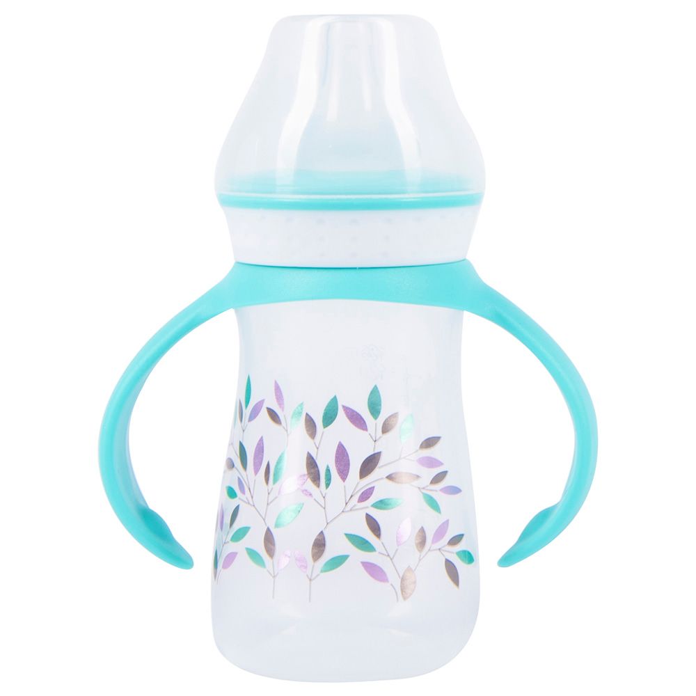 Babe - Baby Feeding Bottle With Handle - Blue