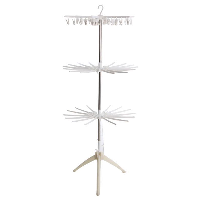 Little Angel - 3 Layer Hanger & Clips Clothes Dryer Stand - White