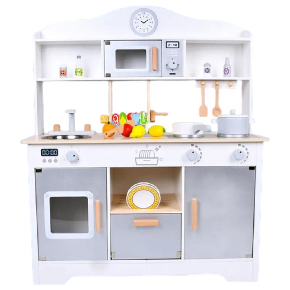 Little Angel - Kids Japanese Wooden Kitchen Toy Role Playset - White