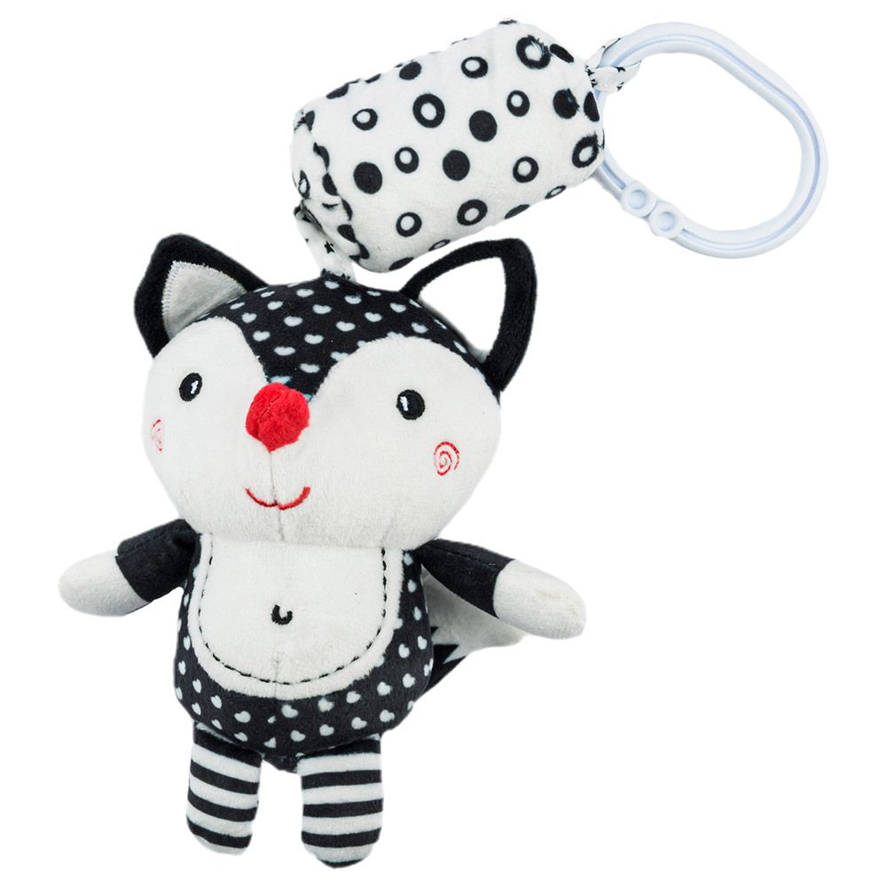 Little Angel - Baby Toys Hanging Rattle Soft Toy - Cat - Black