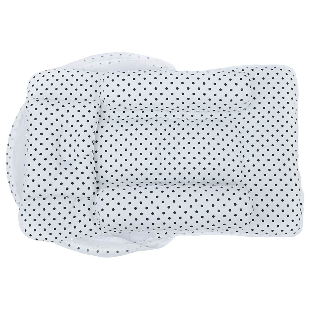 Little Angel - Baby Bed W/ 2 Comfy Bolster & Pillow - Polka