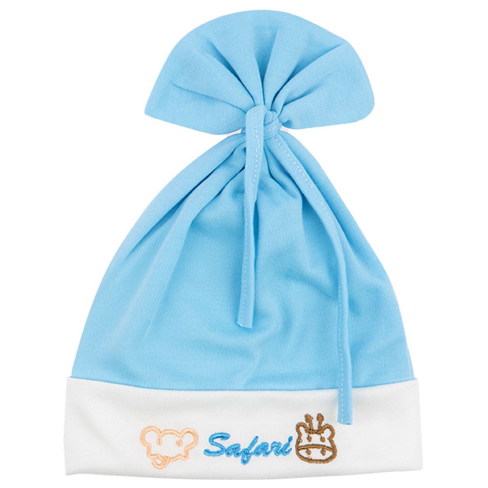 Night Angel - Baby Beanie Safari Cap - Blue