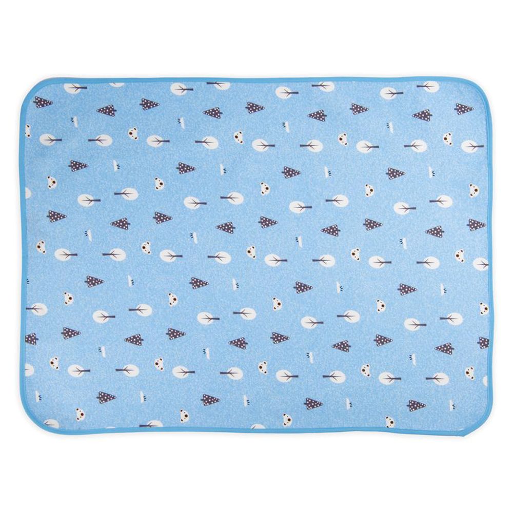 Night Angel - Baby Diaper Tree Changing Mat - Blue