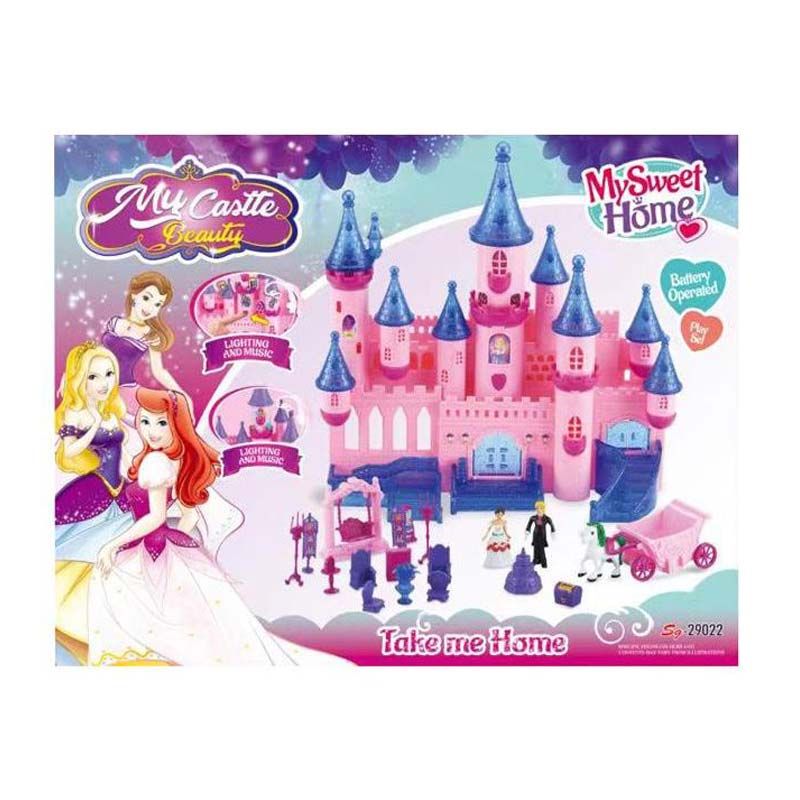 Little Angel - Kids Toys Girls Castle Pretend Play - Blue