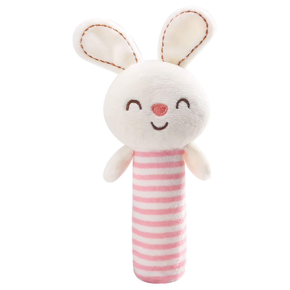 Little Angel - Baby Stuffed Animal Rattle Bar Toy - Rabbit