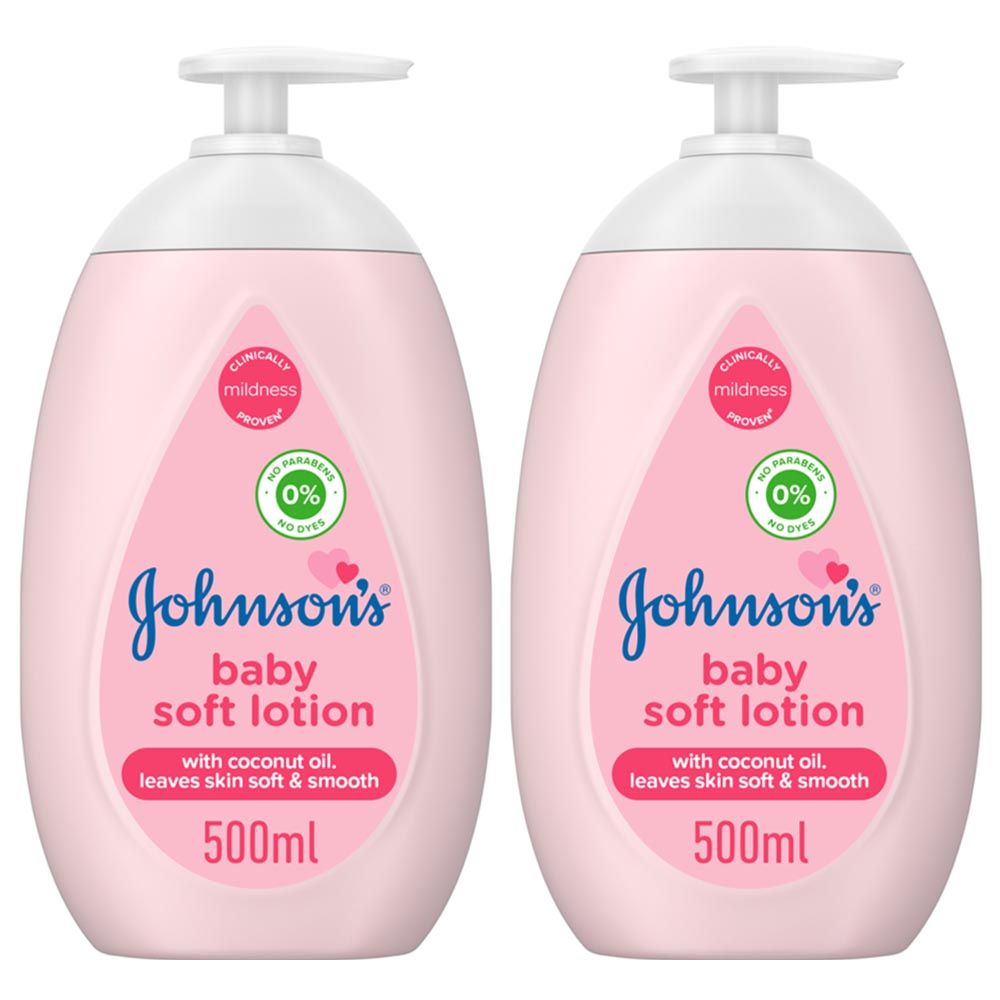 Johnson & Johnson - Baby Soft Lotion Pack of 2 - 500ml