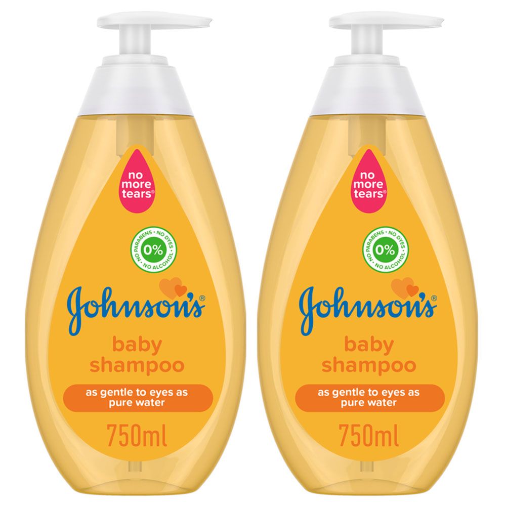 Johnson & Johnson - Baby Gold Shampoo Pack of 2 - 750ml