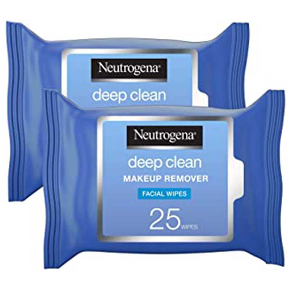 Neutrogena - Pack of 2 Deep Clean Makeup Remover Wipes 25's