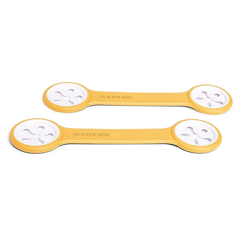 Suavinex - Bib Clip 2 Units Booo - Yellow