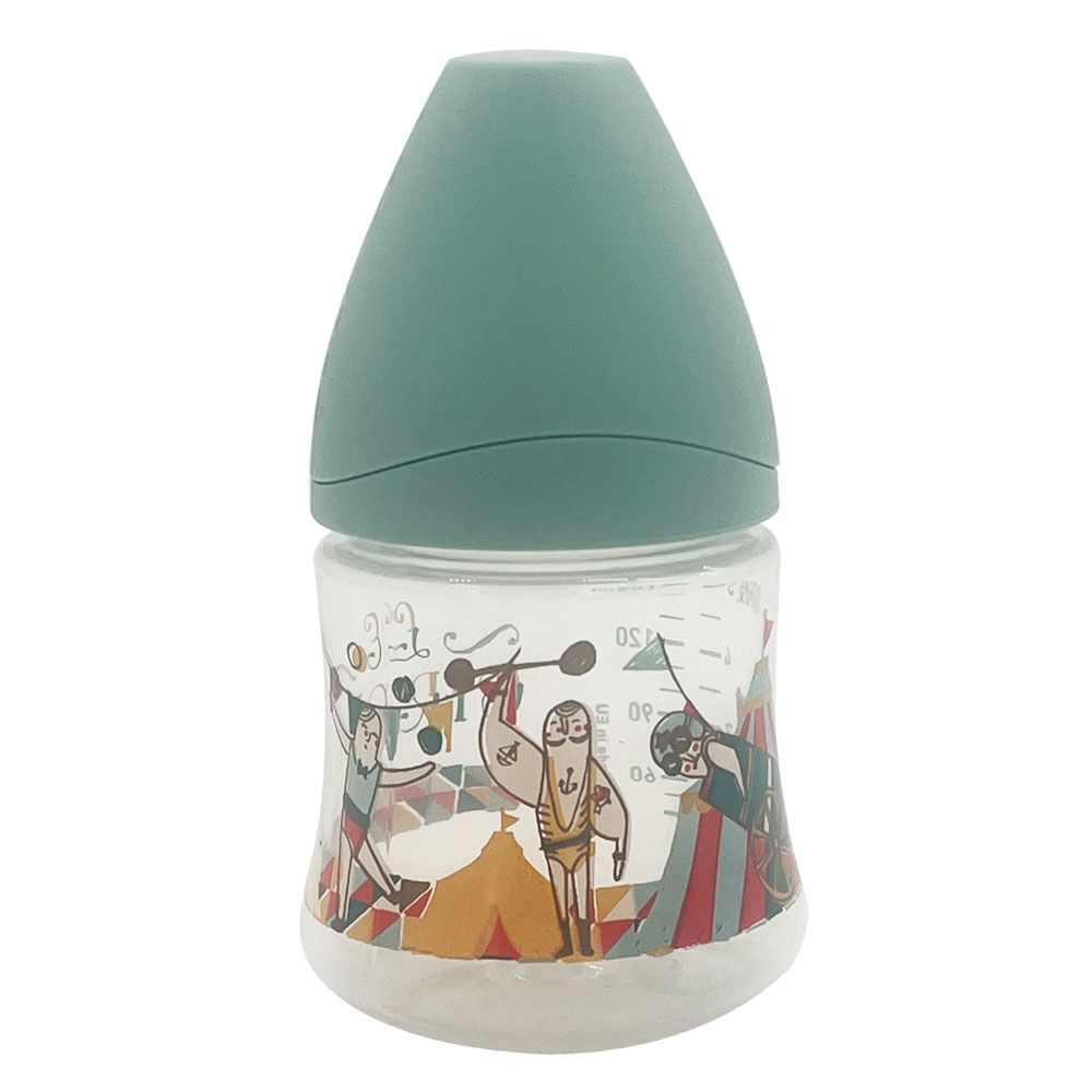 Suavinex - Anatomical Circus Feeding Bottle 150ml - Green