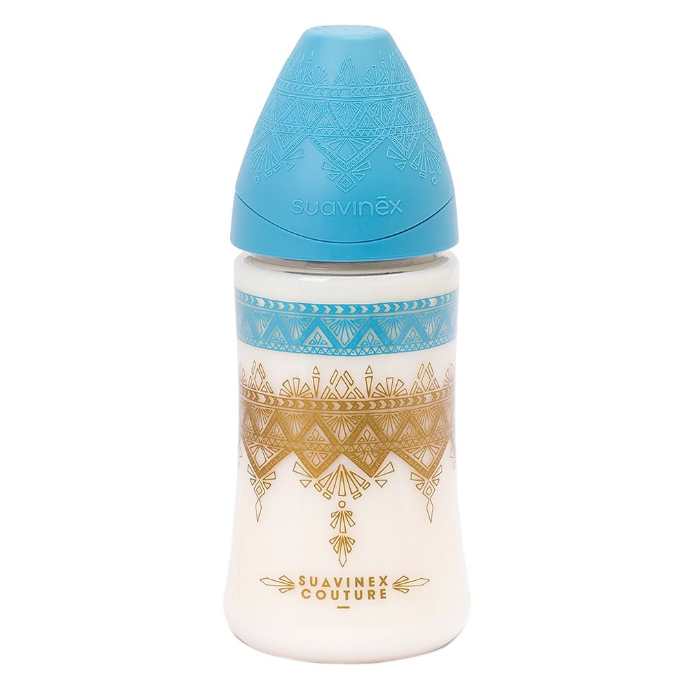 Suavinex - Premium Silicone Feeding Bottle 270ml - Light Blue