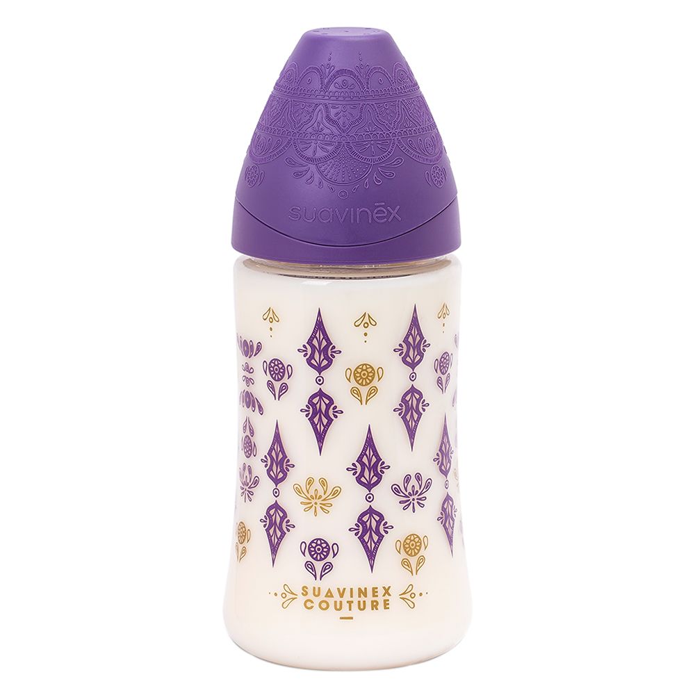 Suavinex - Premium Silicone Feeding Bottle 270ml - Lilac